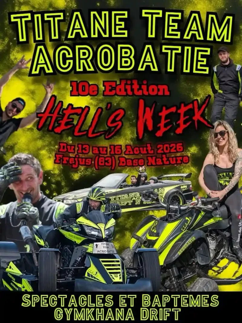 Flyer Hell’s Week 2026 concert samedi soir