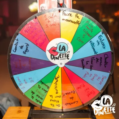 Roue de la fortune en soirée