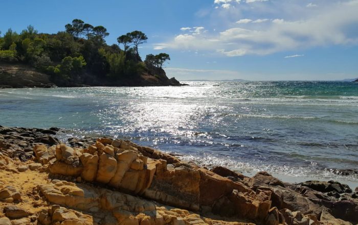 plage de l'estagnol a bormes les mimosas dans le var