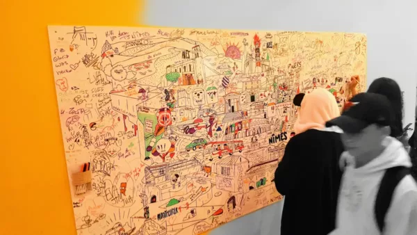 Mur d’expression au festival This Is Not A Love Song à Nîmes