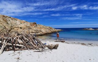 baigneur au cap taillat dans le golfe de st tropez