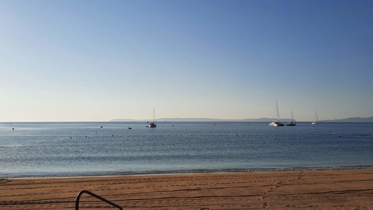 une des plages du Lavandou