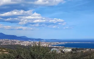 vue mer du dome de biot