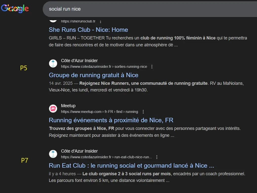 screen google social run nice