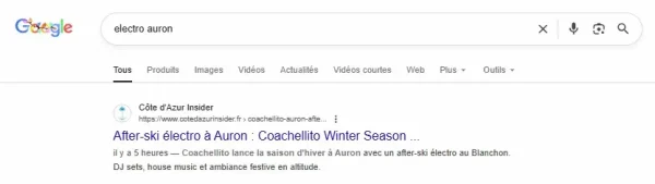 capture d'ecran electro auron pour illustrer la page collaboration de cote d'azur insider
