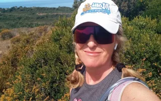 selfie de l'auteur du blog lors d'une balade sur les hauteurs de biot pour montrer que sa peau est protegee