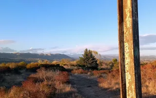 de dome de biot avec sa grande barre metallique ideale pour se diriger sans se perdre