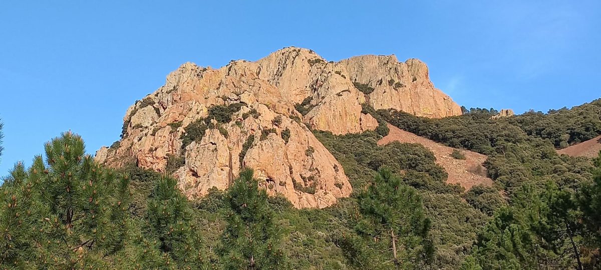 massif de l'esterel entre cap roux et pic de l'ours dsans le var au niveau d'agay