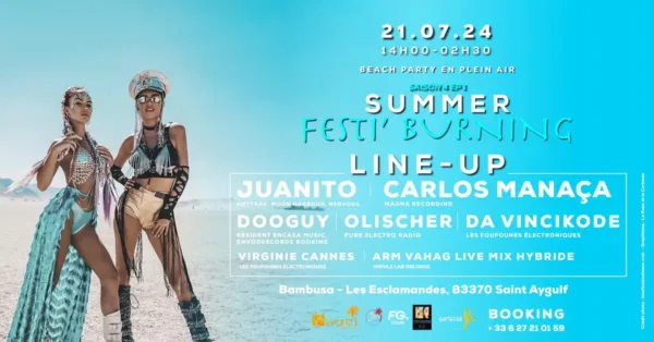 summer festi burning a bambusa plage a frejus avec juanito carlos manaca dooguy olischer et da vincikode