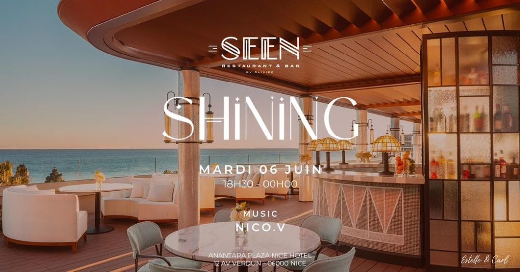 Flyer du restaurant bar Shining à Nice