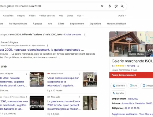 Isola 2000 : fermeture de la galerie, la station reste ouverte