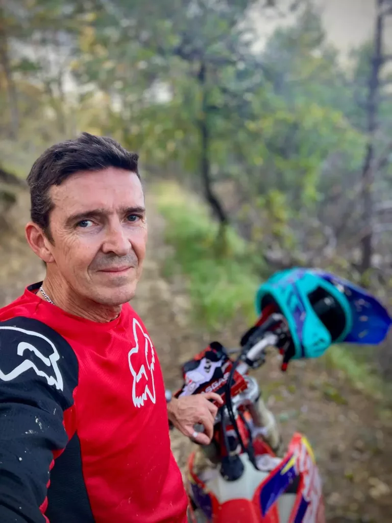 Ride en foret avec un VTT cross