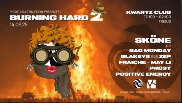 flyer du prochain event du collectif procrastination