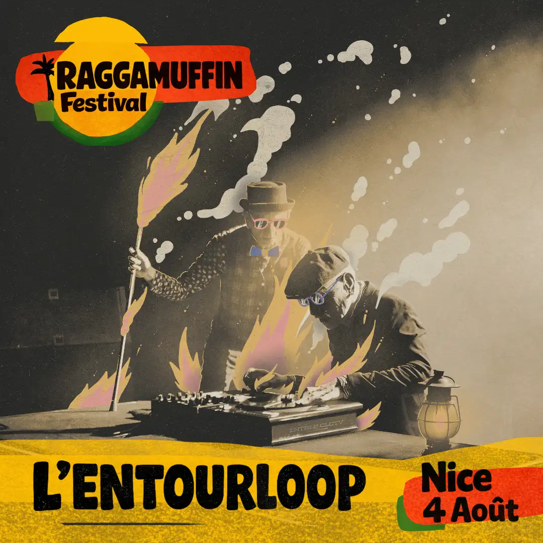 affiche officielle du ragamuffin festival 2026 qui aura lieu à nice le 4 aout au theatre de verdure