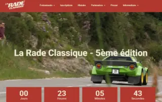 screen du site internet de la rade classique a villefranche sur mer