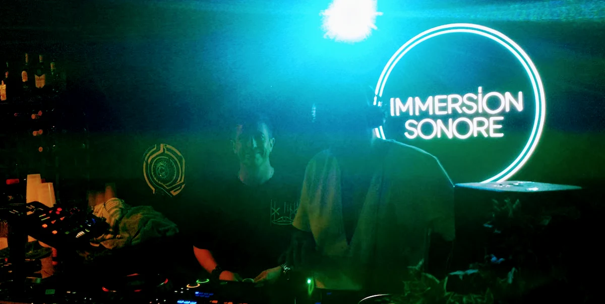 Olischer et C-Tek derrière les platines à la soirée du 18/4