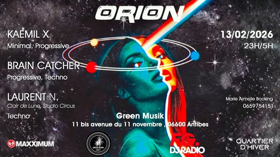 nouveau concept orion lancé par M.A events en 2026 au green klub d'antibes