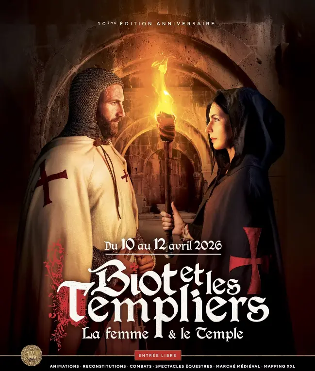 affiche de biot et les templiers 2026