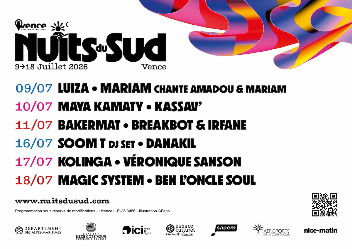 flyer nuits du sud 2026 a vence en juillet