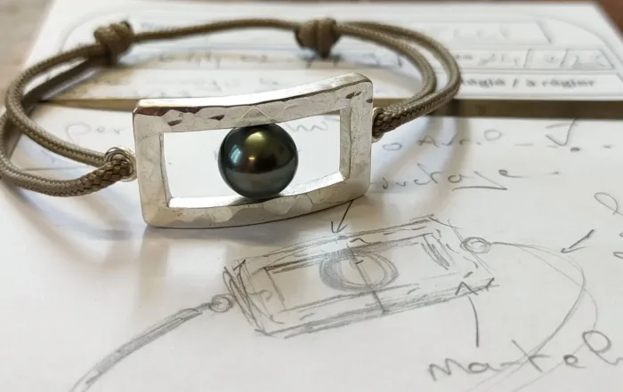 creation personnalisee de l'artisan bijoutier johan Keygnaert dont l'atelier se situe a valbonne
