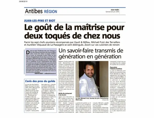 Les Terraillers à Biot détient son étoile Michelin depuis 30 ans🏺🪴