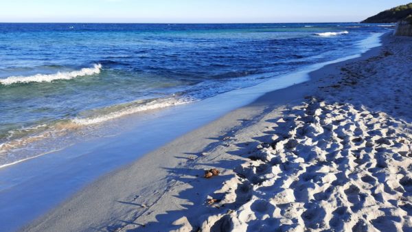 plage publique des salins dans le golfe de st tropez dans le var