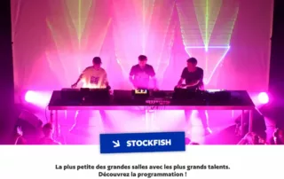visuel d'un dj-set a six mains au stockfish nice, la petit salle qui monte route de turin